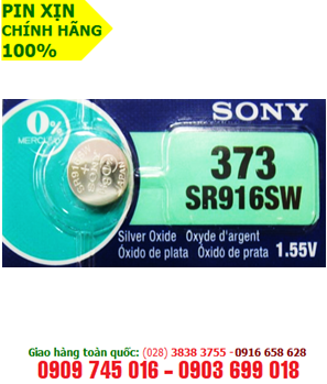  Sony SR916SW - 373; Pin đồng hồ đeo tay Sony SR916SW - 373 silver oxide 1.55V chính hãng